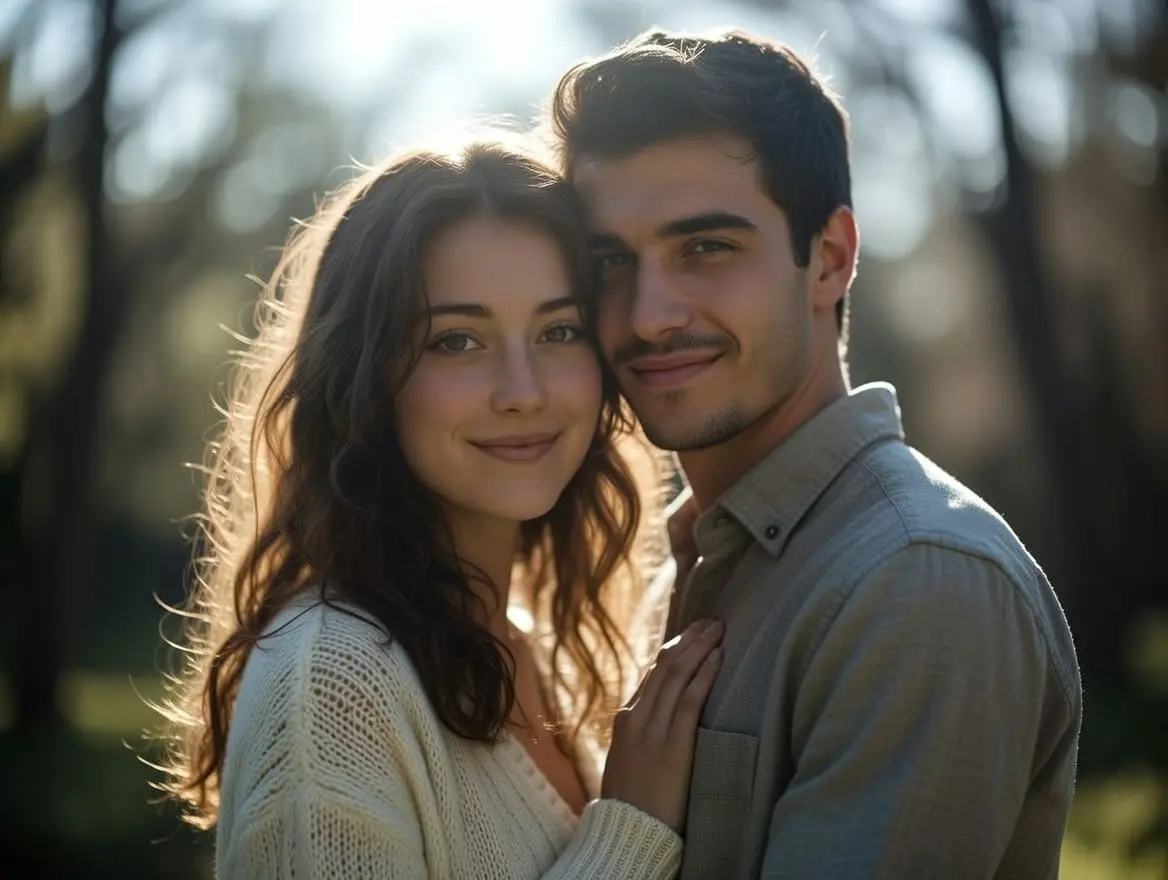 Couple balancing family and friends in their relationship